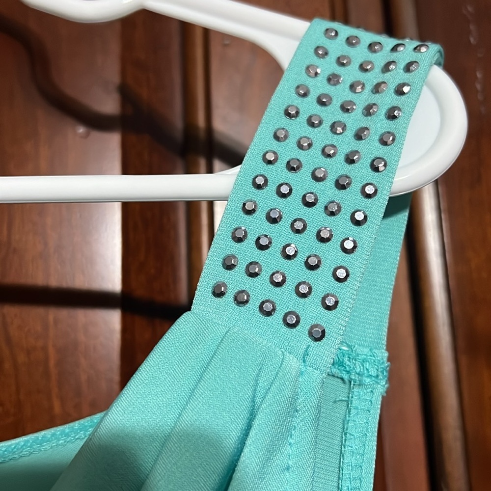 METAPHOR teal cowl neck top Size L - Picture 3 of 6